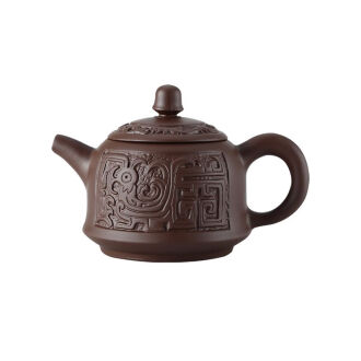 聚寶齋*紫砂細密彫*金蟾壺】茶壺茶道具茶道聖品中国時代美術造型精美