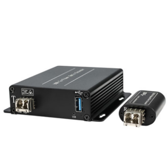 USB工业触摸屏光端机USB3.0光纤延长器 USB3.0光端机Kinect光端机 1口USB3.0 单模双纤LC【需要1套请拍2个】