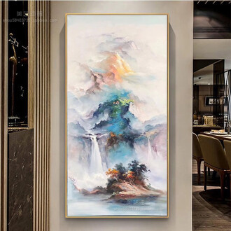 抽象画 僧侶 油彩画 1 安妮·索基（Anne Socchi）的画作。布面油画。 - MOINAT