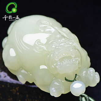 【玉石】吉祥「恵比寿？」手把件 小擺件 握り石 手玩 玉器 玉石手把件排行榜- 京东