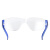 华特2401蓝色防护眼镜 平光透明PC镜片 防尘防沙骑行户外眼镜