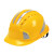 谋福9963 五筋透气ABS反光安全帽批发 领导佩戴防砸防护头盔 定制收费（黄色3M反光条）