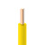 起帆(QIFAN)电线电缆 BV4平方 国标单芯单股铜芯硬线 黄色 100米【定制款】