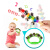 JSGD摇摇铃  宝宝新生婴儿沙锤摇铃玩具0到3个月红色4追视6视觉训练视 如图七件套男宝宝配色