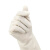 冰禹 BYlf-645 加厚清洁手套 防滑耐磨橡胶劳保防护手套 33cm白色长款丁腈 M码（1双）