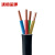 沈缆金环 ZR-YJV-0.6/1KV-4*2.5mm² 国标铜芯阻燃电力电缆 1米