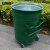 安赛瑞 垃圾桶 带轮挂车铁皮环卫桶 360L物业市政大号清洁箱 厚度1.6mm 蓝色无盖 YZ7F00206