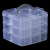 冰禹 三层元件零配件工具收纳箱整理盒可拆手提 大号24.5*16.5*18cm BYS-182
