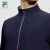 FILA 斐乐官方男士针织长袖外套2024夏季新款高尔夫运动防晒上衣 潮汐蓝-DB 175/96A/L