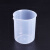 动力瓦特 塑料量杯 塑料烧杯 实验室器皿 塑料刻度杯 25ml 10个装