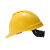 梅思安/MSA V-Gard500 PE透气孔V型安全帽 超爱戴帽衬 带下颏带 黄色 1顶 可定制 IP