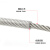 骁铠 304不锈钢包塑钢丝绳包胶塑胶钢丝绳透明带皮钢绞线  外径1mm   100米/卷