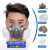 化学实验室口罩防毒面具全面罩喷漆化工防尘面罩口罩防护罩工业专 6200防尘毒套装+30片 梯形棉
