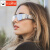 无框太阳镜 赛博朋克眼镜Y2K太阳镜男款未来科技感 金框金有框