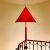 铭汇通卧室吊顶灯儿童房创意个性艺术彩色雨伞吊现代楼梯间餐厅吧台床头 A款薄荷绿小号