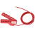 QVADN 握式缆绳锁尼龙PA绝缘可调节钢缆绳锁能量隔离 M-L06缆绳长度1.8m*直径4mm