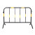 铁马护栏 移动安全围栏 排队道路施工隔离围挡 临时警示黑黄围栏 1.2*2米 6斤【黄黑】 不包邮