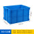 墨申加厚周转箱长方形超大塑料箱储物收纳盒物流筐乌龟养殖胶箱塑料框定制 外径550*410*330 蓝色不带盖