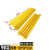橡胶塑胶电线缆线槽盖板 减速带橡胶过线槽盖线板一二 槽宽5高3CM塑料黄色室内大
