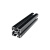 基克孚 工业铝合金型材欧标2020/3030铝型材国标4040喷砂氧化黑色导轨架（定制）备件 欧标1020V槽喷砂 