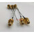 (定制）SMA-KYB1铜管射频同轴测试线 SMA母单头SFT50-1半钢RF高频测试线 0.1m