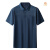 CNSUP高端轻奢夏季新款短袖T恤男士加肥加大码真口袋中老年肥佬 墨蓝 XL