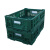 加厚塑料周转筐可折叠长方形蔬菜框水果店超市商用物流收纳箱带盖 2.5公斤特厚600*400*300 特厚蓝色