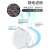 3M 9501+防尘口罩 KN95耳戴式针织带三层防雾霾工业粉尘PM2.5 环保装50只/包