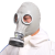 HKFZ面具全面罩工业化工气体喷漆农药消防有机蒸汽全密封 皮脸面具05米导气管4号滤毒罐