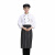 劳保佳 西点制服 服务员男女厨师服 长袖酒店食堂厨房 工作服装上衣 雅黑长袖 XL 可定制