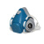 海固600防毒面具 喷漆化工毒气防毒防尘半面罩（不含过滤件）宝蓝款-硅胶半面罩 1个