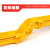 京助 光纤走线槽道尾纤槽PVC阻燃塑料黄色机房机柜ABS跳线下纤机房光缆综合布线 三通盖板240*100 
