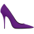 酷净品牌春紫色尖头高跟鞋女细跟浅口缎面女鞋宴会气质性感超高跟单鞋 8cm 紫色(跟高) 34