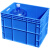 周转箱收纳箱EU灰色筐加厚胶箱整理箱大号物流箱物料箱中转箱工业箱 EU4628胶箱蓝色