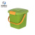米奇特工（Agents mickey）手提垃圾桶 厨房垃圾分类塑料圆桶 密封收纳桶 绿色 8L带提手