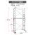 定制适用瑞居铝合金脚手架可移动伸缩手脚架厂家直销折叠工程梯升 平台高1.7m+护栏1.3m3.0m总
