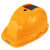 YHGFEE太阳能安帽带风扇工地智能带头灯内置空调制冷帽子国标头盔夏天 国标2太阳能蓝牙空调6风扇版-黄色