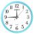 钟表挂钟客厅时尚创意时钟挂表简约墙上用免打孔挂墙电子石英钟 中号10寸-活力蓝 14英寸(径35.5厘米)