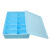 鹿色十格带盖收纳盒保洁家政用毛巾盒收纳抹布清洁用七色布塑料置物盒 蓝色十格收纳盒 套装