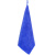 兰诗（LAUTEE）QJ-300 方形纤维毛巾酒店物业清洁抹布带挂钩方巾30*30厘米 宝蓝10条装
