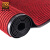 爱柯布洛斯佳D型 双条纹吸水防滑除尘地垫型D型6.5mm 酒红色 1.2*1m