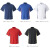 迪桑特（DESCENTE）运动T恤立领棒球衫DB-109B新款户外休闲短袖 日本直邮 浅蓝x红色 L