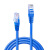 创优捷 超五类成品网线C5L-3m 非屏蔽百兆CAT5e网线 宽带连接跳线蓝色3米
