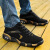 品牌(中国)专卖秋冬新款运动鞋加绒防滑休闲男士旅游鞋atL Q993黑白 38