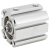 铸固 JCDQ薄型气缸 小型气动大推力倍力增压硬质缸体优质密封储油气缸 JCDQ32-30（带磁） 