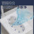 陶瓷卫生间防臭大便器便盆厕所蹲坑式便池冲水箱整套装 蓝色