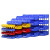 鲁峰 Lufeng 塑料组合式零件盒物料盒分类收纳盒斜口货架5号黄色 470X300X180mm(8个╱组) 