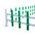 锌钢草坪护栏铁艺围栏栅栏户外小区花园隔离栏绿化带庭院室外栏杆 锌钢纯绿款50cm/1m