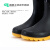 高筒耐酸碱雨靴加厚防滑防水PVC雨鞋防汛应急工地劳保胶鞋 黑色 43码