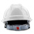 伟光ABS安全帽 V型防砸透气头盔工地安全帽 白色按键式 1顶 可定制LOGO
